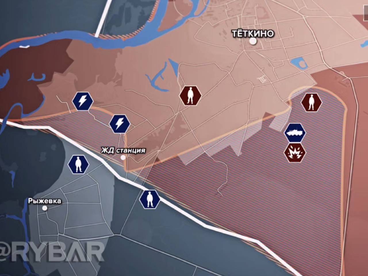 Попытку прорыва ВСУ в Курскую область перед Днем Победы показали на карте