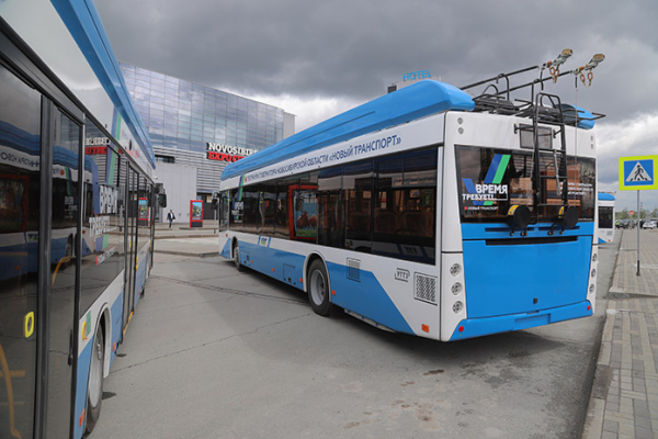 120 новых троллейбусов прибыли в Новосибирск