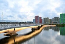 В Люберцах после благоустройства открыли парк «Дружба» с мостом через озеро Черное