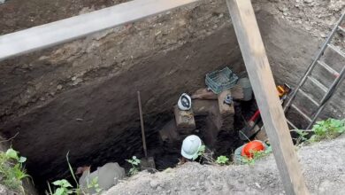 Во время раскопок в российском городе нашли фрагмент древней стены