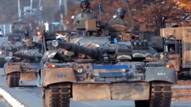 Южнокорейскую бригаду с российскими Т-80У показали на видео