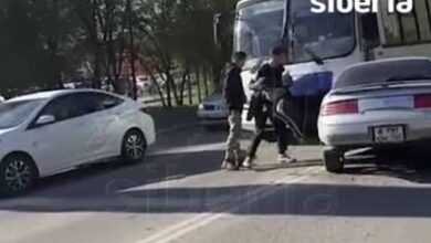 В российском городе водитель иномарки сбил женщину, сбежал в кусты и попал на видео