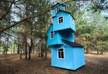 На острове в Поволжье появился уникальный арт-объект с облаками