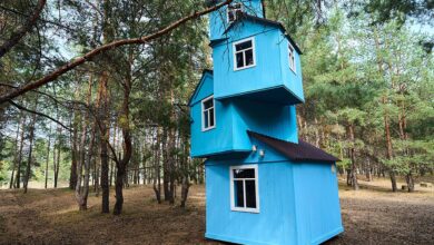 На острове в Поволжье появился уникальный арт-объект с облаками