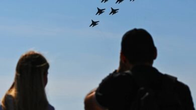 «Русские Витязи» пролетели в небе над Башкортостаном и восхитили местных жителей