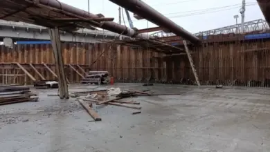 Инцидент на стройке моста в Новосибирске: падение рабочих Инцидент на стройке моста в Новосибирске: падение рабочих