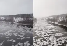 Снежура на реке Иня: редкое природное явление в Новосибирске