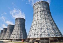 Восстановление градирни Нововоронежской АЭС после атаки ВСУ