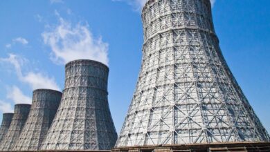 Восстановление градирни Нововоронежской АЭС после атаки ВСУ