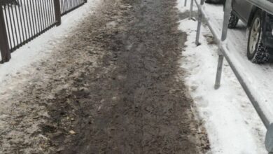 Улицу в Новосибирске засыпали песком от гололеда: фото, видео и реакция Улицу в Новосибирске засыпали песком от гололеда: фото, видео и реакция