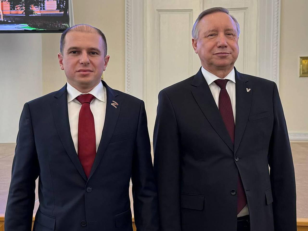 Депутат Госдумы Михаил Романов поздравил губернатора Петербурга Беглова с Днем рождения