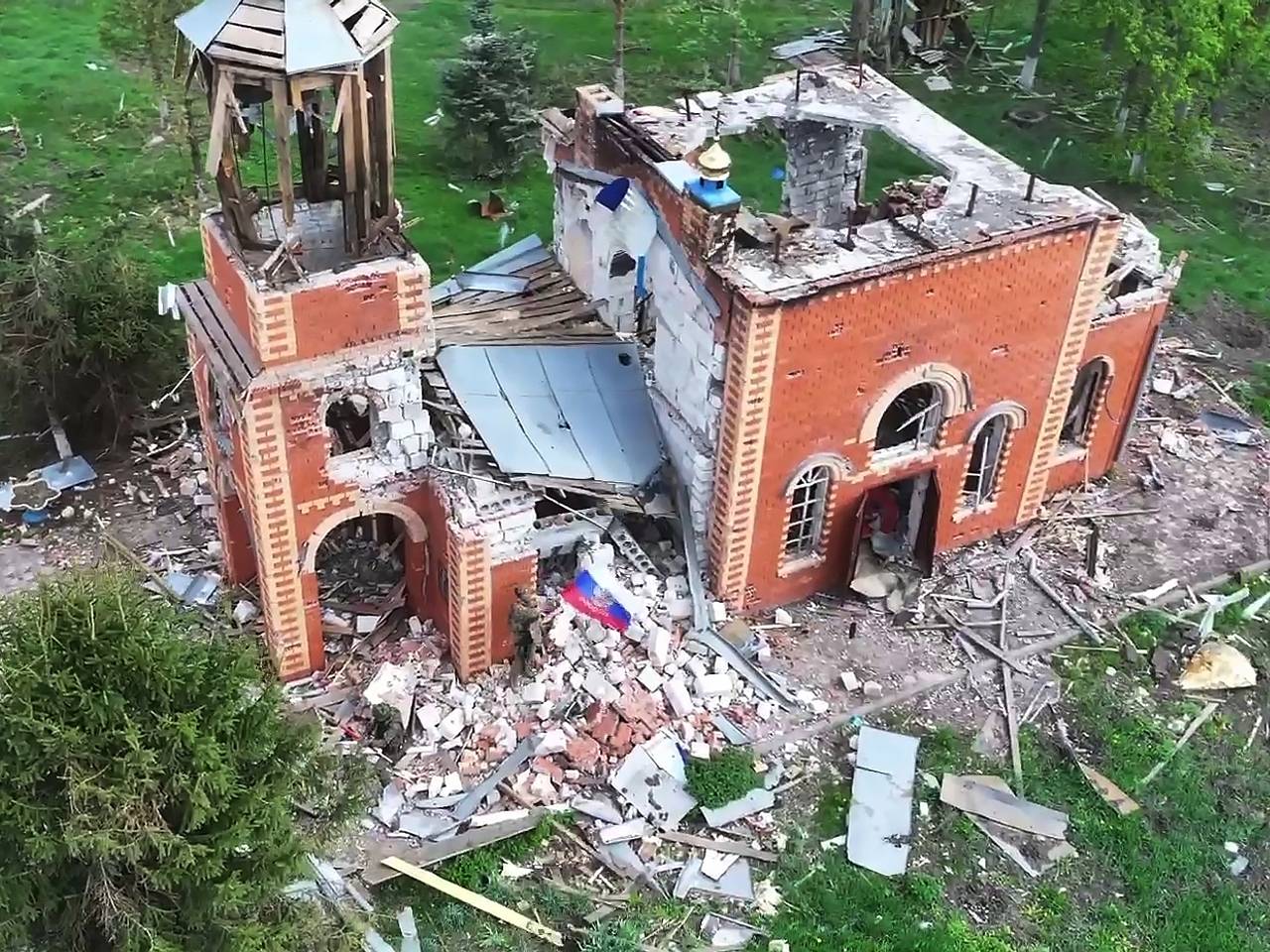 Из-за атаки ВСУ российский храм выгорел изнутри