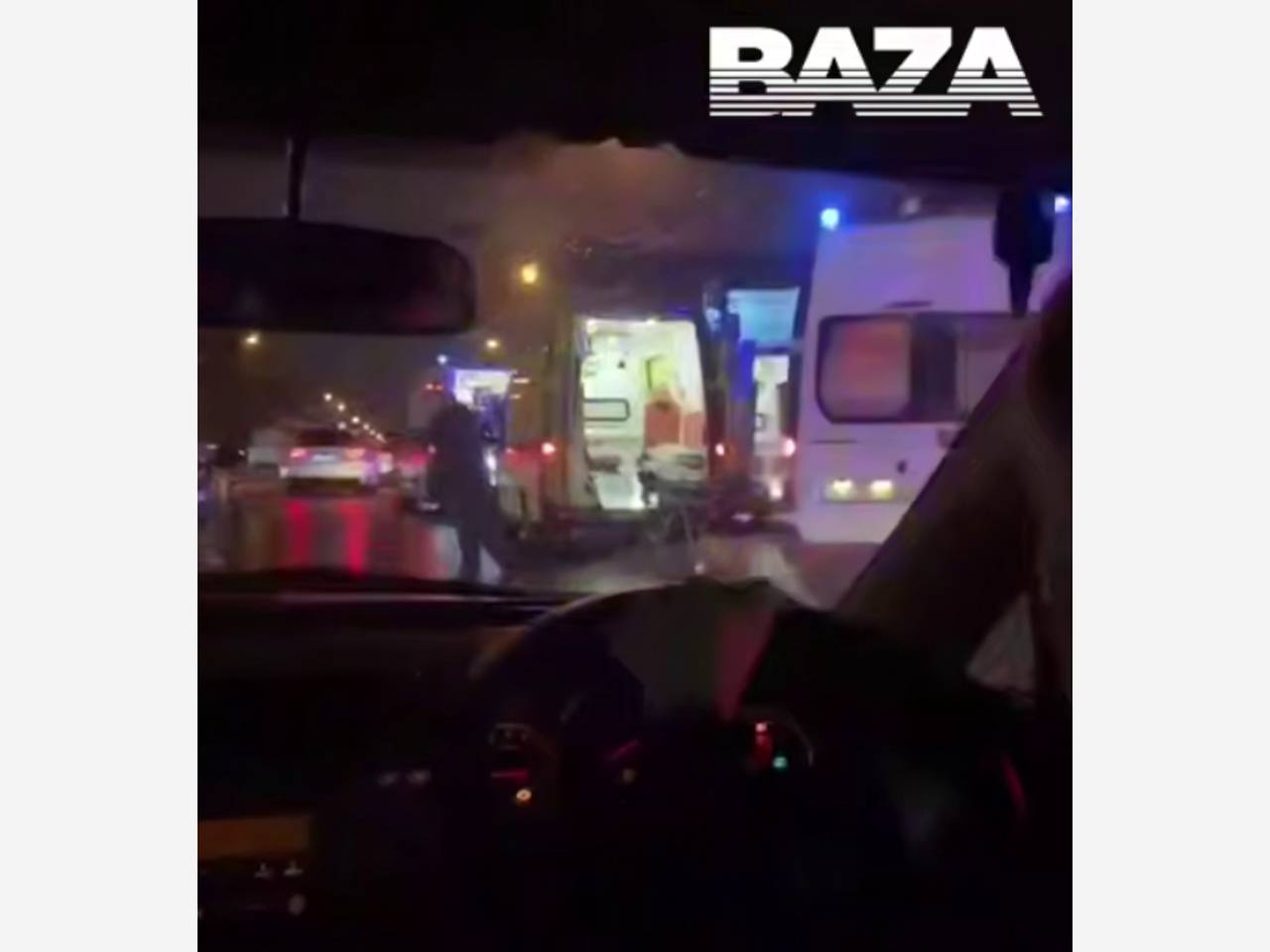 Появилось видео с места ДТП на автобусной остановке в российском городе