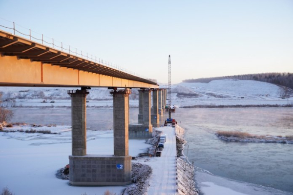 Глава Кузбасса поручил к весне соединить новым мостом два берега Томи