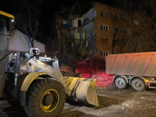 Уцелевшая часть общежития в хакасском Черногорске может обрушиться