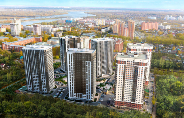 В комфортном новосибирском ЖК у «Меги» и Бугринской рощи стартовали продажи квартир от 4 млн рублей